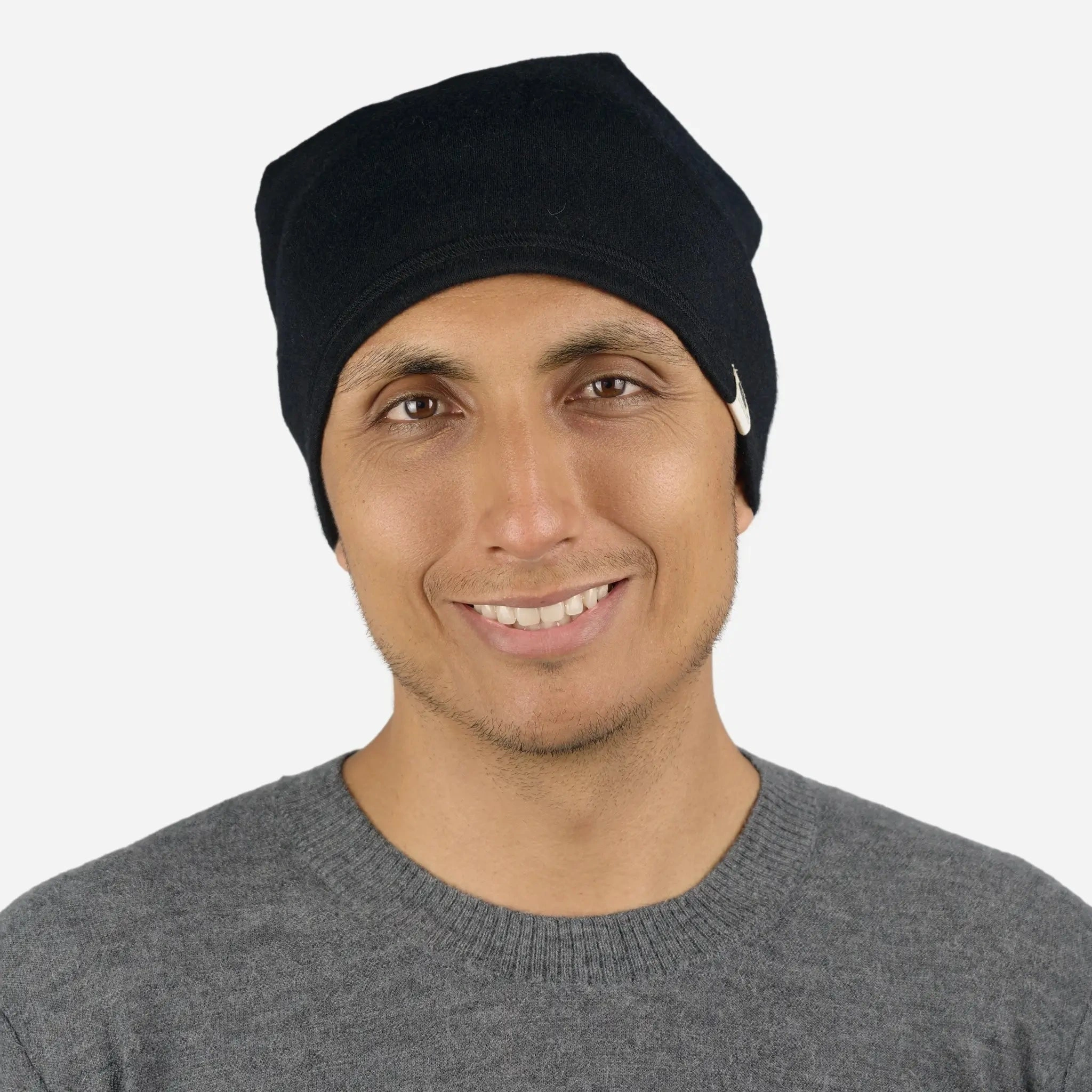 Cozy Alpaca Wool Folded Beanie – Perfect Warmth, 420 Midweight Comfort.